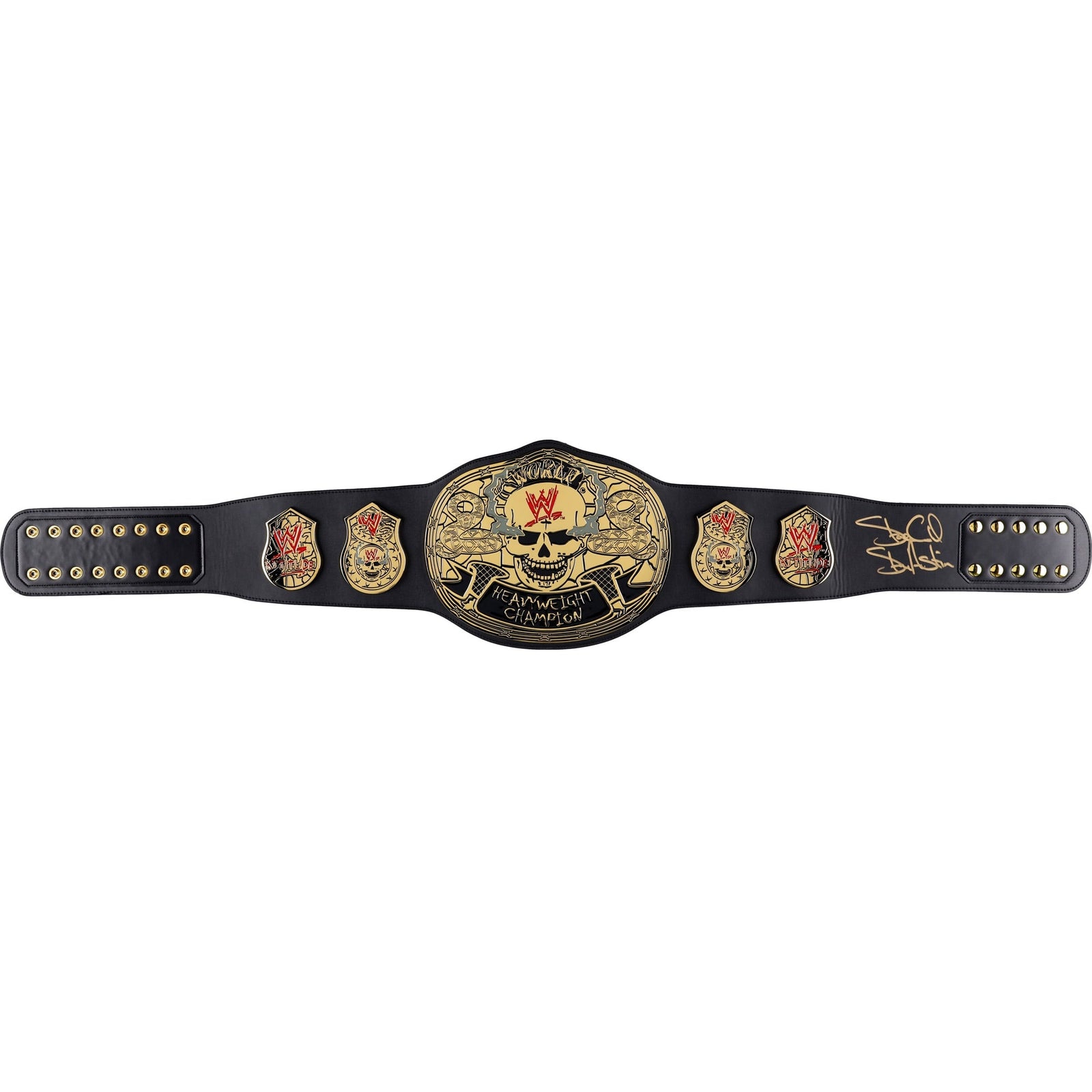 "Stone Cold" Steve Austin WWE Autographed Fanatics Authentic Smoking Skull Championship Replica Title Belt - The Ballers Bank