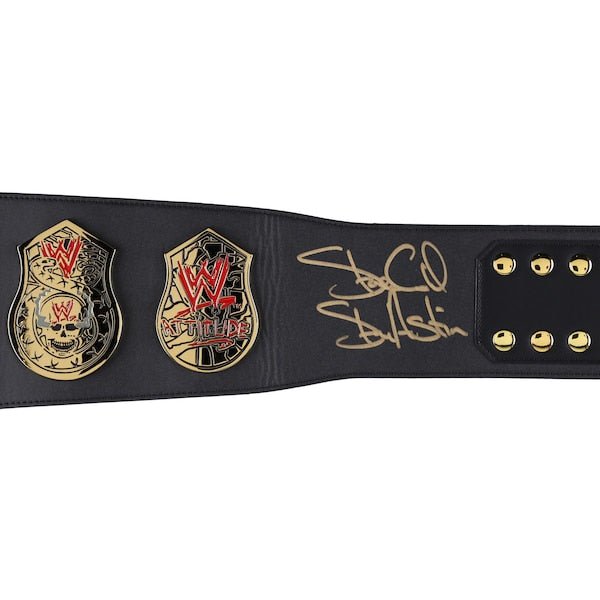 "Stone Cold" Steve Austin WWE Autographed Fanatics Authentic Smoking Skull Championship Replica Title Belt - The Ballers Bank