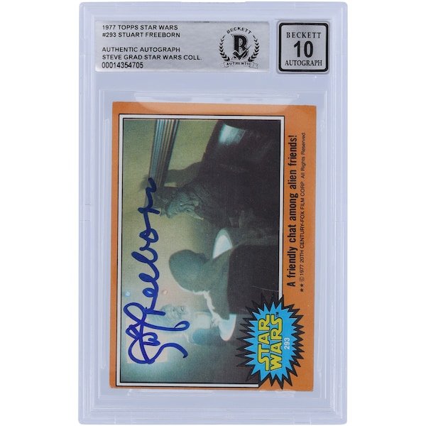 Stuart Freeborn Autographed 1977 Topps Star Wars 293 BGS Authenticated 10 Card - The Ballers Bank