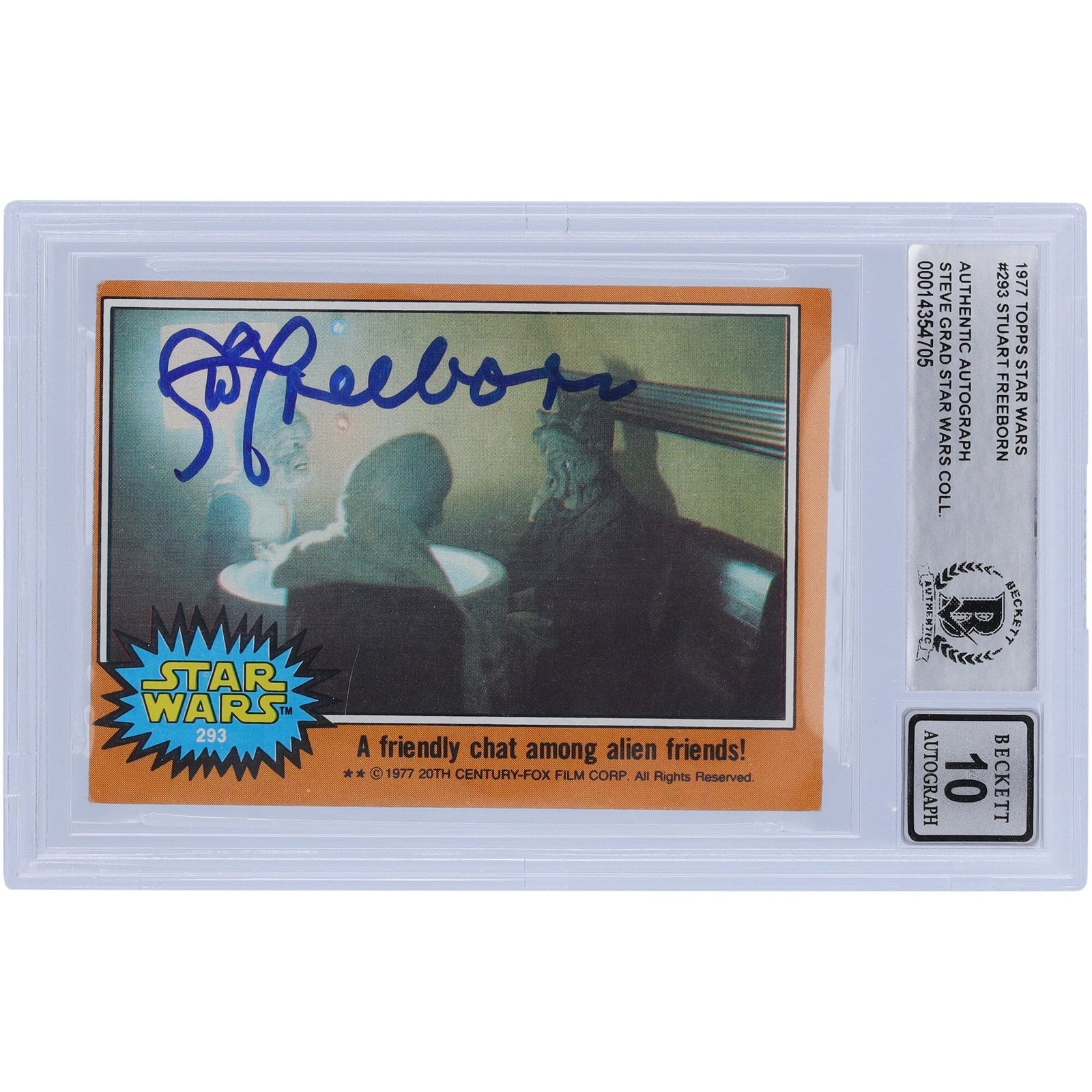 Stuart Freeborn Autographed 1977 Topps Star Wars 293 BGS Authenticated 10 Card - The Ballers Bank