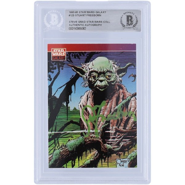Stuart Freeborn Star Wars Autographed 1993 - 95 Topps Galaxy 120 BAS Authenticated Card - The Ballers Bank