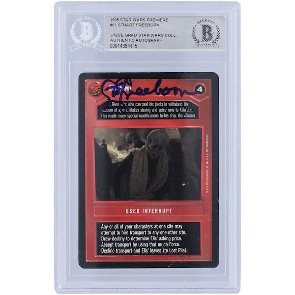 Stuart Freeborn Star Wars Autographed 1995 CCG 81 BAS Authenticated Card - The Ballers Bank
