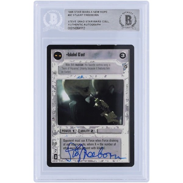 Stuart Freeborn Star Wars Autographed 1996 CCG 92 BAS Authenticated Card - The Ballers Bank