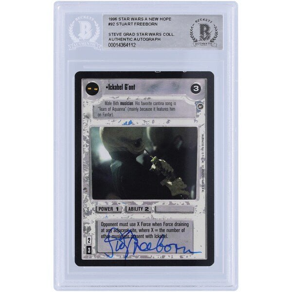 Stuart Freeborn Star Wars Autographed 1996 CCG 92 BAS Authenticated Card - The Ballers Bank