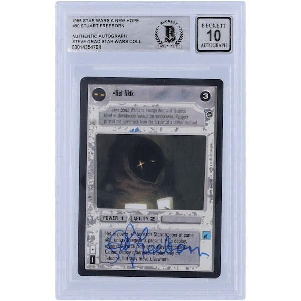 Stuart Freeborn Star Wars Autographed 1996 CCG A New Hope 90 BGS Authenticated 10 Card - The Ballers Bank