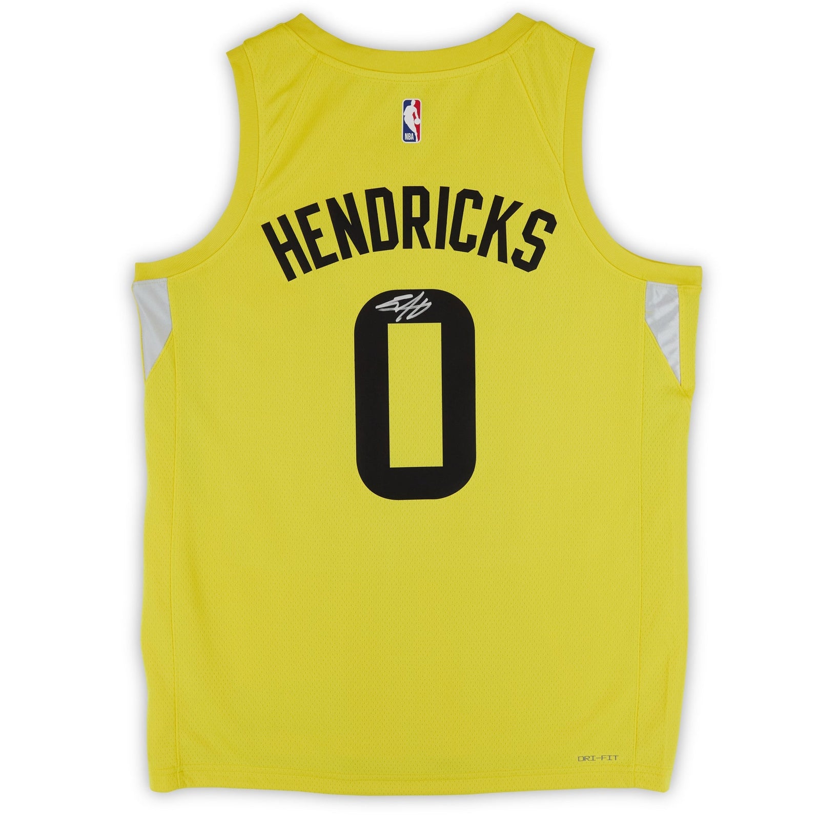 Taylor Hendricks Utah Jazz Autographed Fanatics Authentic Nike Gold Icon Swingman Jersey - The Ballers Bank