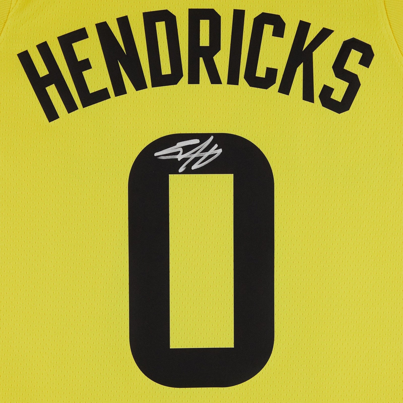 Taylor Hendricks Utah Jazz Autographed Fanatics Authentic Nike Gold Icon Swingman Jersey - The Ballers Bank
