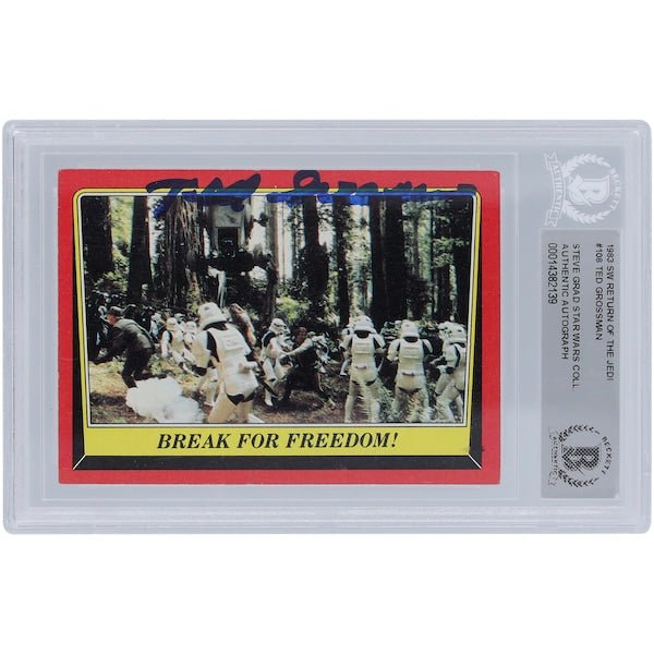 Ted Grossman Star Wars Autographed 1983 Topps Return of the Jedi 108 BGS Authenticated Card - The Ballers Bank