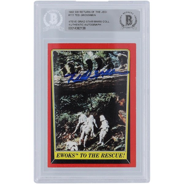 Ted Grossman Star Wars Autographed 1983 Topps Return of the Jedi 111 BGS Authenticated Card - The Ballers Bank