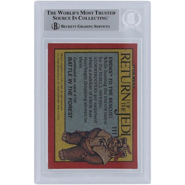 Ted Grossman Star Wars Autographed 1983 Topps Return of the Jedi 111 BGS Authenticated Card - The Ballers Bank