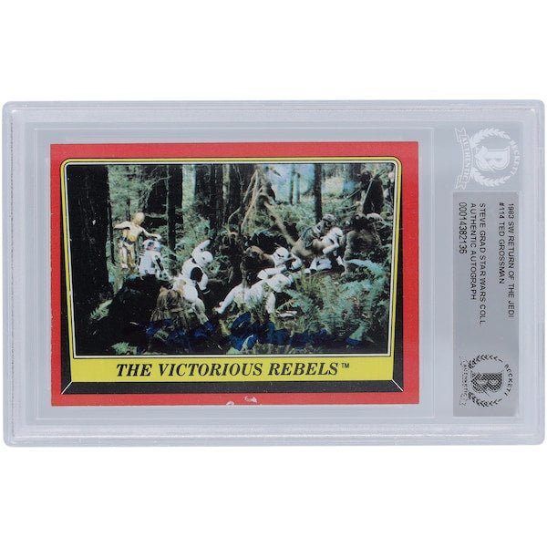 Ted Grossman Star Wars Autographed 1983 Topps Return of the Jedi 114 BGS Authenticated Card - The Ballers Bank