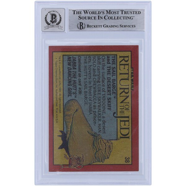 Ted Moehnke Star Wars Autographed 1983 Topps Return of the Jedi 38 BGS Authenticated 10 Card - The Ballers Bank