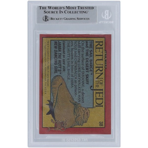 Ted Moehnke Star Wars Autographed 1983 Topps Return of the Jedi 38 BGS Authenticated Card - The Ballers Bank