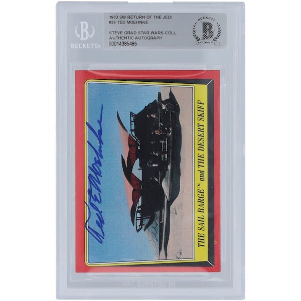Ted Moehnke Star Wars Autographed 1983 Topps Return of the Jedi 38 BGS Authenticated Card - The Ballers Bank