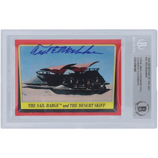 Ted Moehnke Star Wars Autographed 1983 Topps Return of the Jedi 38 BGS Authenticated Card - The Ballers Bank