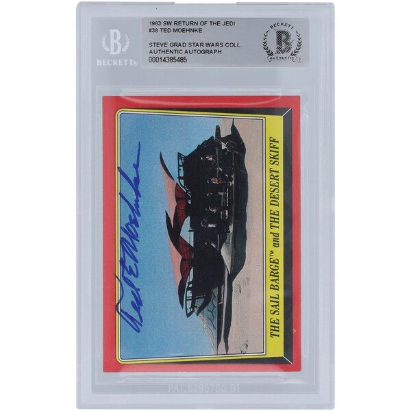 Ted Moehnke Star Wars Autographed 1983 Topps Return of the Jedi 38 BGS Authenticated Card - The Ballers Bank