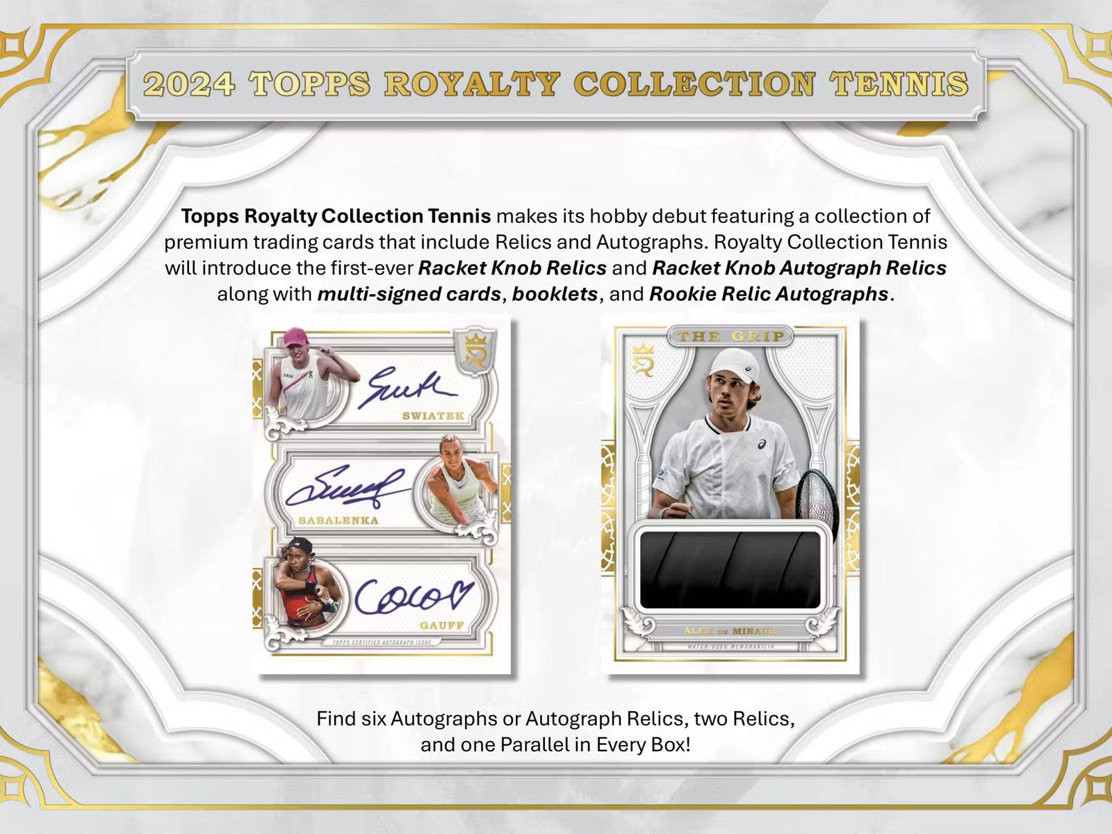 2024 Topps Royalty Tennis Hobby Trading Cards