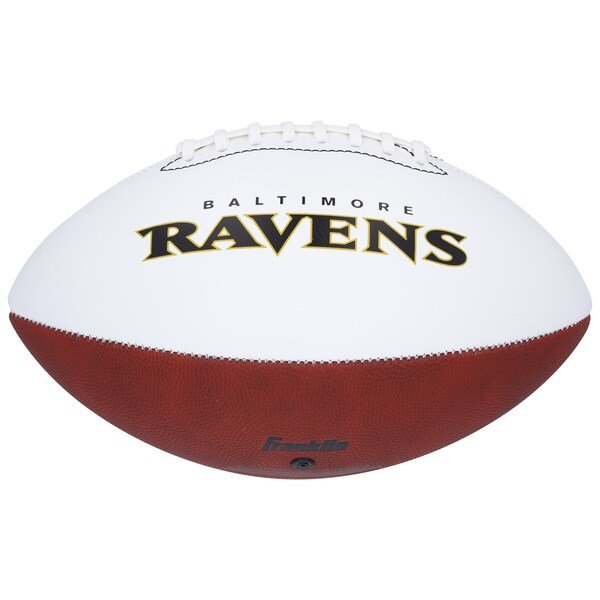 Terrell Suggs Baltimore Ravens Autographed Fanatics Authentic Franklin White Panel Football - The Ballers Bank