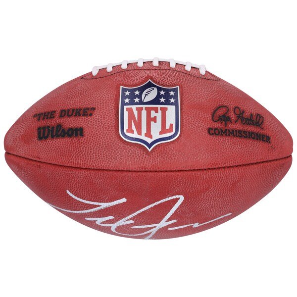Terrell Suggs Baltimore Ravens Autographed Fanatics Authentic Wilson Duke Full Color Football - The Ballers Bank