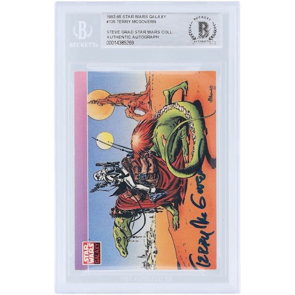 Terry McGovern Star Wars Autographed 1993 - 95 Topps Galaxy 136 BAS Authenticated Card - The Ballers Bank