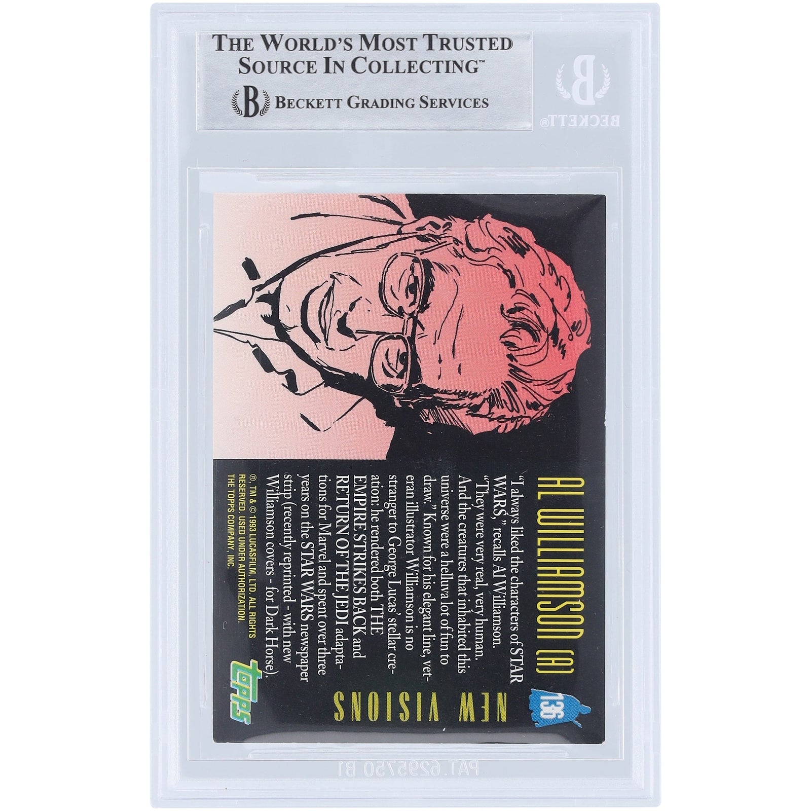 Terry McGovern Star Wars Autographed 1993 - 95 Topps Galaxy 136 BAS Authenticated Card - The Ballers Bank