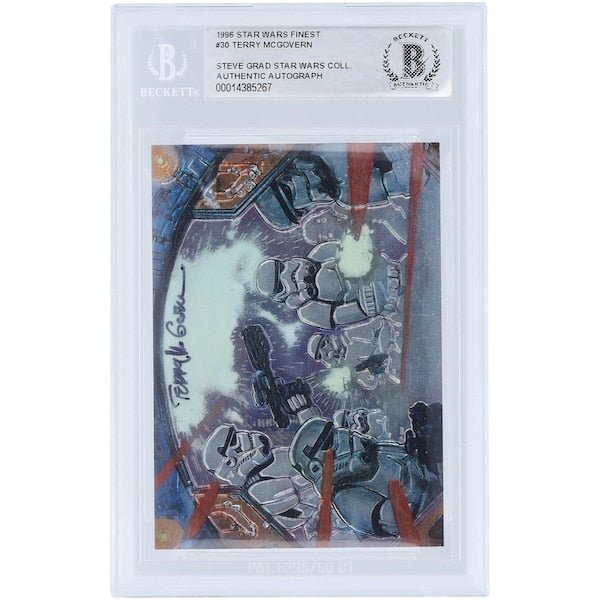 Terry McGovern Star Wars Autographed 1996 Topps Finest 30 BAS Authenticated Card - The Ballers Bank