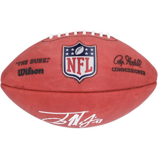 Terry McLaurin Washington Commanders Autographed Fanatics Authentic Wilson Duke Full Color Football - The Ballers Bank