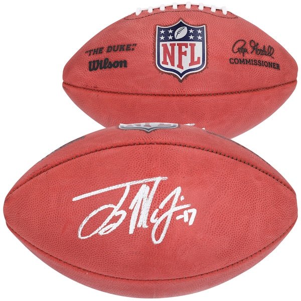 Terry McLaurin Washington Commanders Autographed Fanatics Authentic Wilson Duke Full Color Football - The Ballers Bank