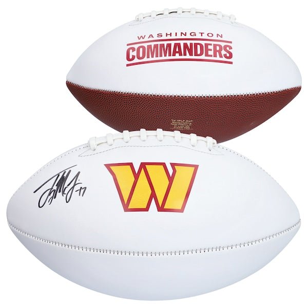 Terry McLaurin Washington Commanders Fanatics Authentic Autographed White Panel Football - The Ballers Bank