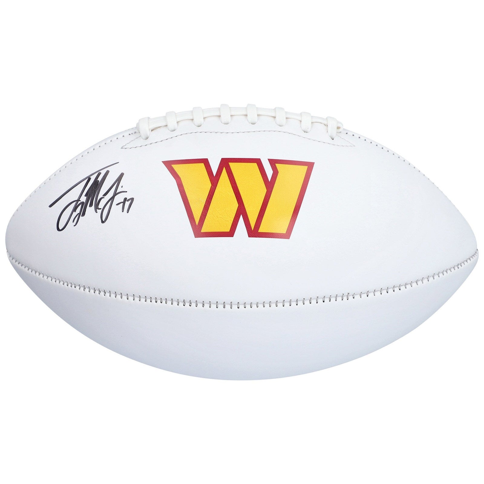Terry McLaurin Washington Commanders Fanatics Authentic Autographed White Panel Football - The Ballers Bank