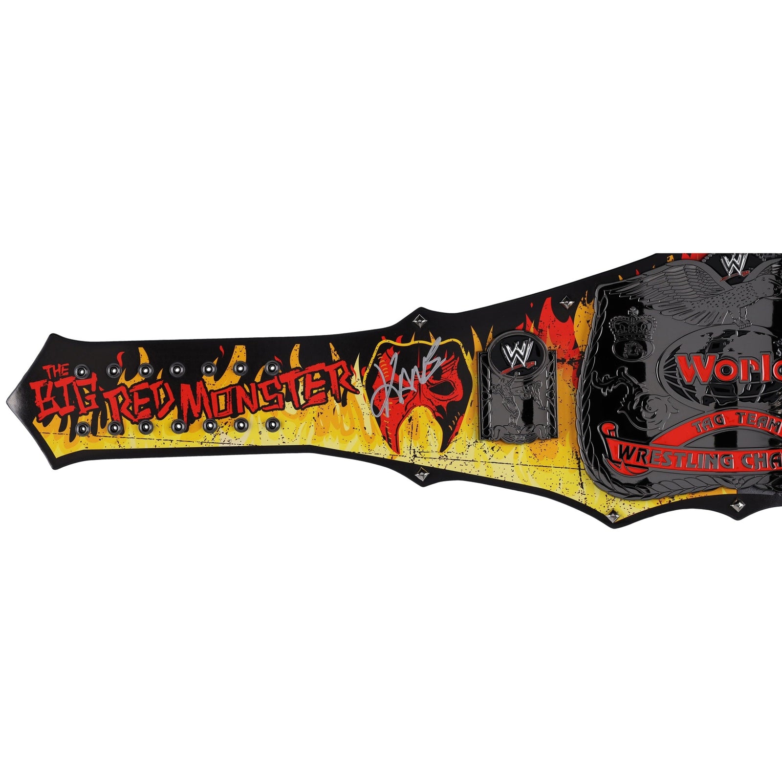 The Undertaker and Kane WWE Autographed Fanatics Authentic Brothers of Destruction Replica Title Belt - The Ballers Bank