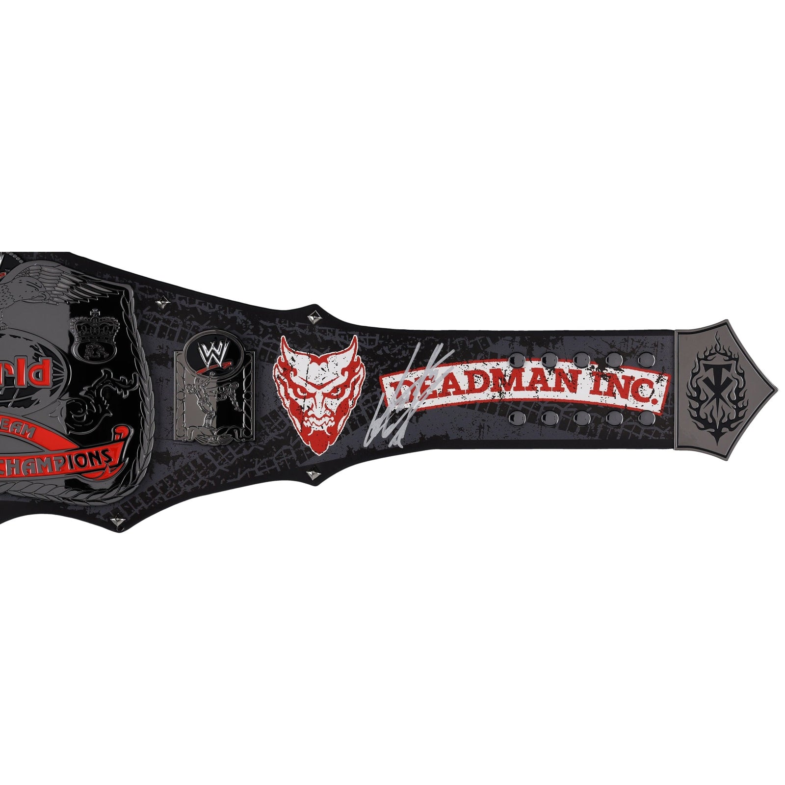 The Undertaker and Kane WWE Autographed Fanatics Authentic Brothers of Destruction Replica Title Belt - The Ballers Bank