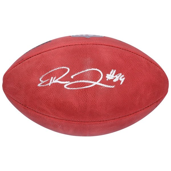 Theo Johnson New York Giants Autographed Fanatics Authentic Wilson Duke Full Color Football - The Ballers Bank