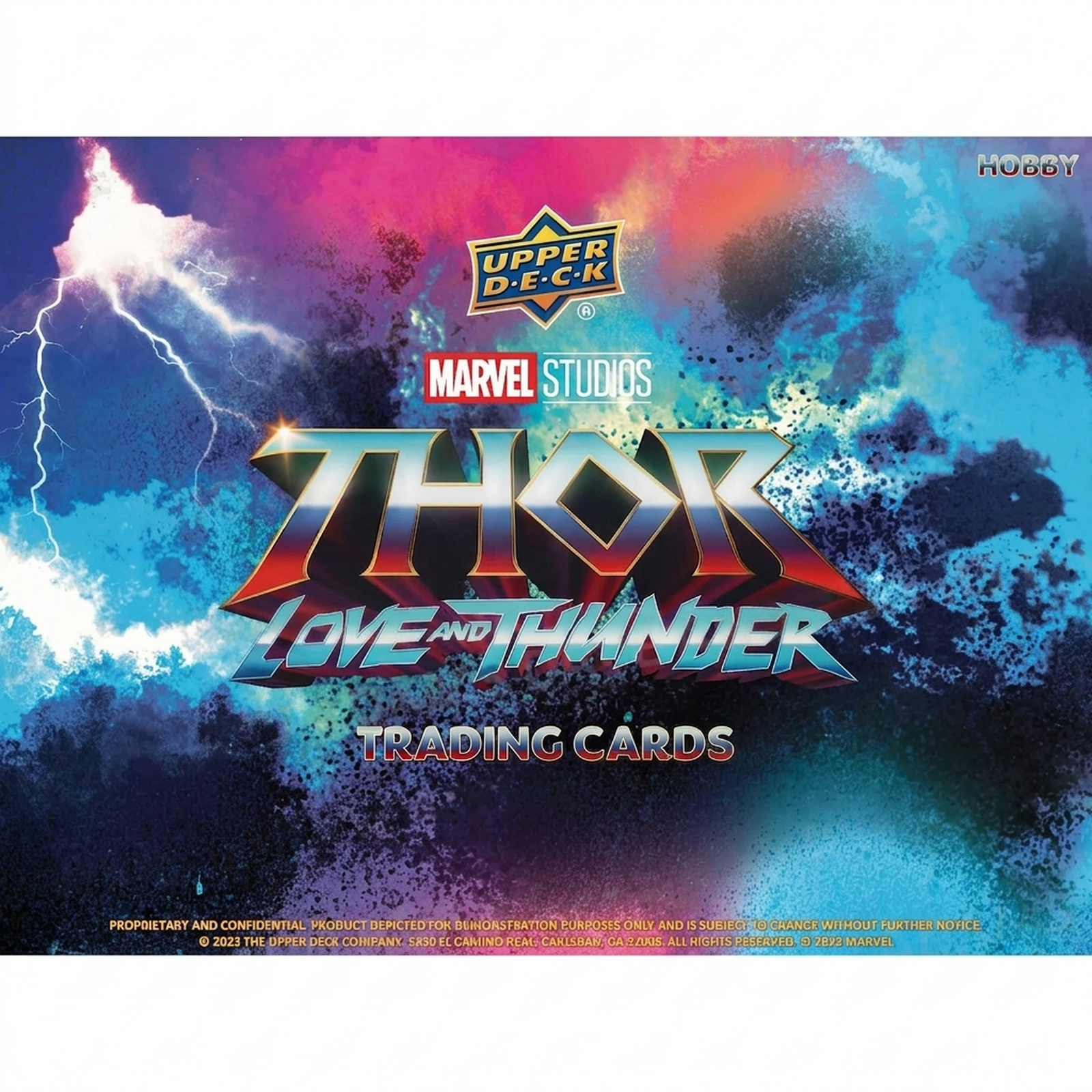 2024 Upper Deck Marvel Studios Thor Love and Thunder Trading Cards Hobby Box (Ships Sealed Only)