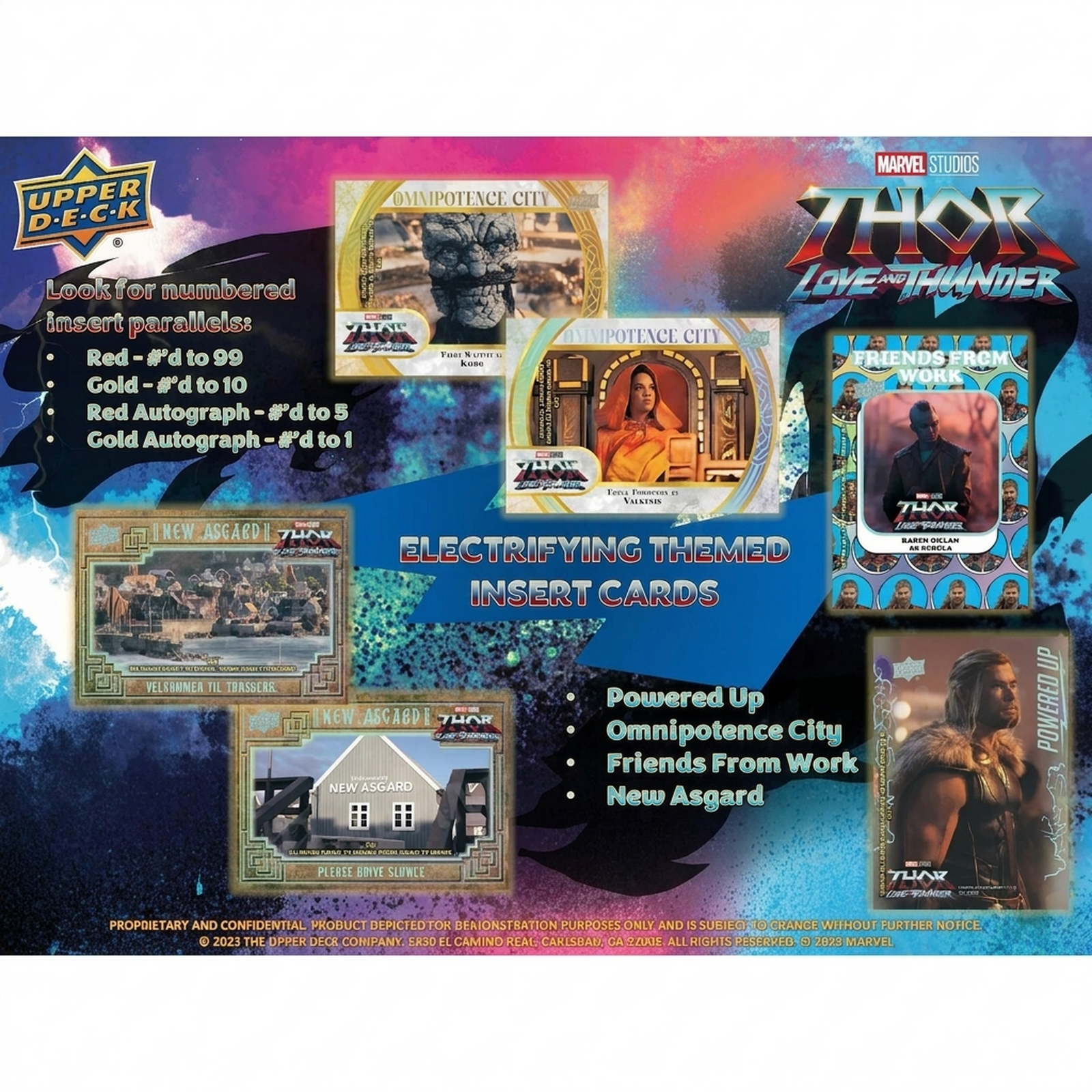 2024 Upper Deck Marvel Studios Thor Love and Thunder Trading Cards Hobby Box (Ships Sealed Only)