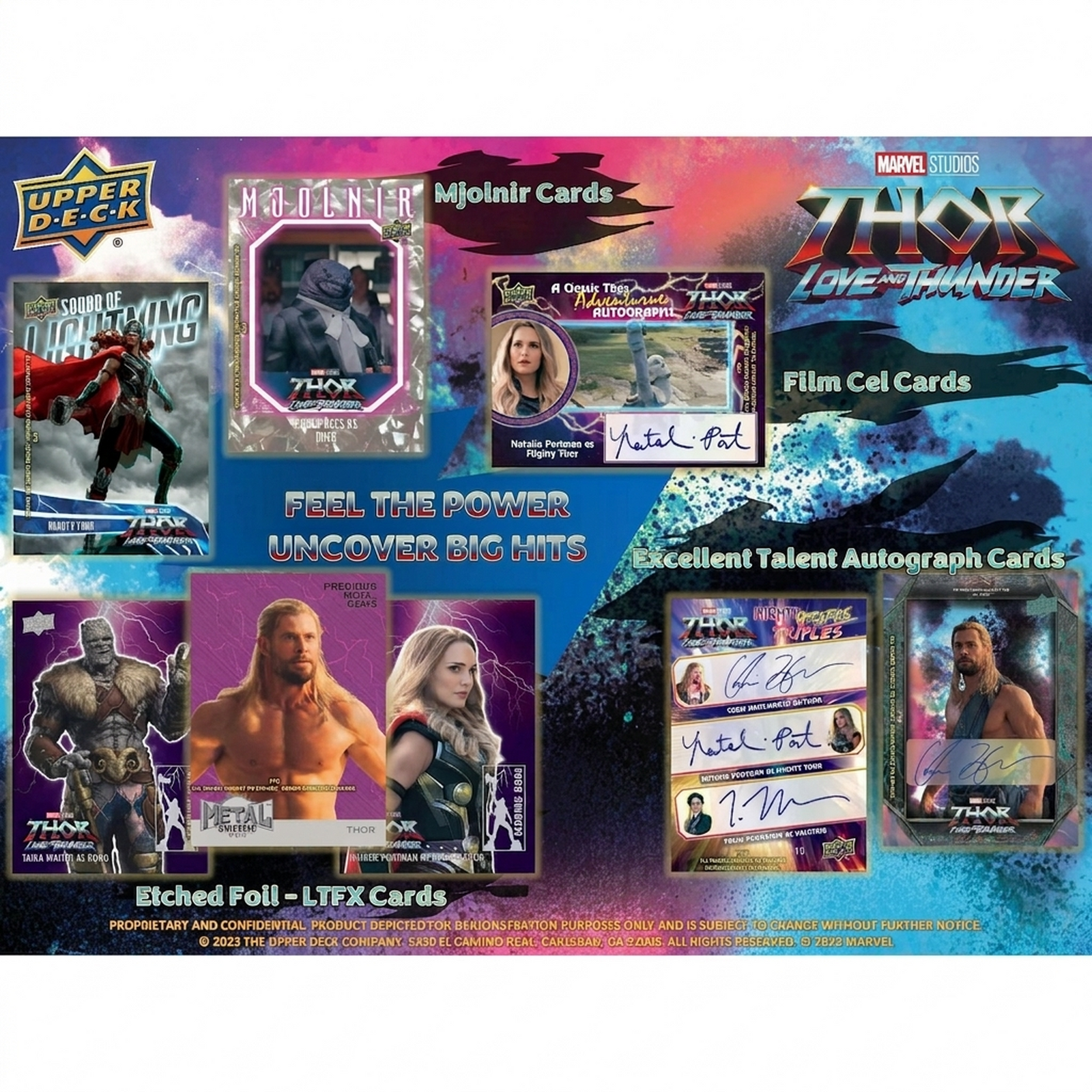 2024 Upper Deck Marvel Studios Thor Love and Thunder Trading Cards Hobby Box (Ships Sealed Only)