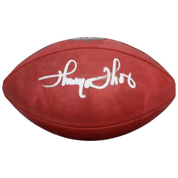 Thurman Thomas Buffalo Bills Autographed Fanatics Authentic Wilson Duke Full Color Football - The Ballers Bank