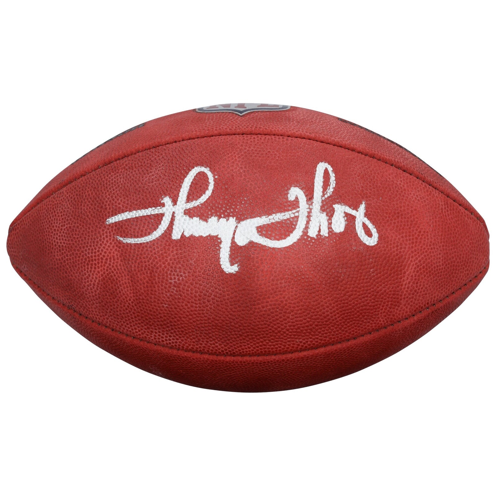 Thurman Thomas Buffalo Bills Autographed Fanatics Authentic Wilson Duke Full Color Football - The Ballers Bank