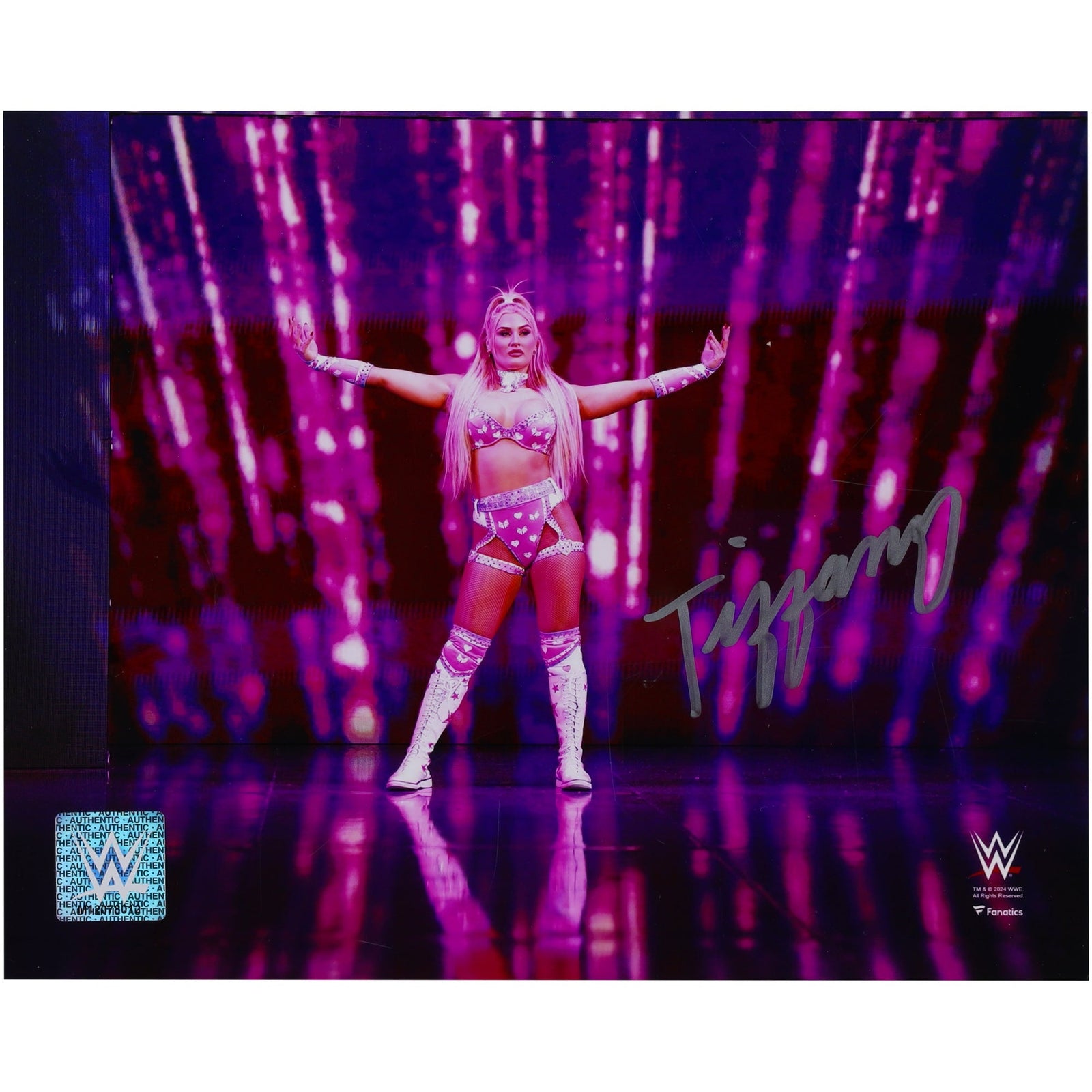 Tiffany Stratton WWE Autographed Fanatics Authentic 8" x 10" Entrance Photograph - The Ballers Bank