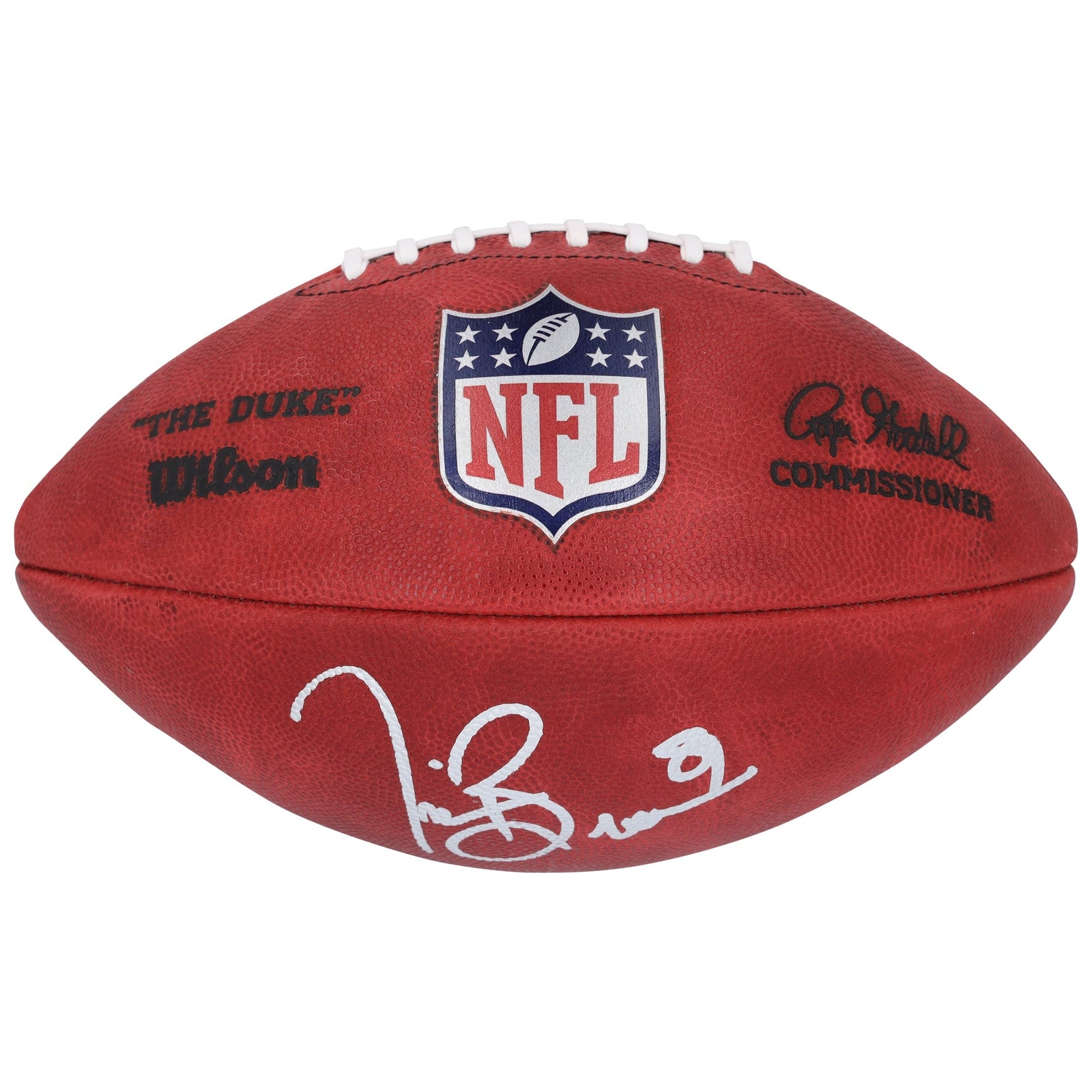 Tim Brown Oakland Raiders Autographed Fanatics Authentic Wilson Duke Full Color Football - The Ballers Bank