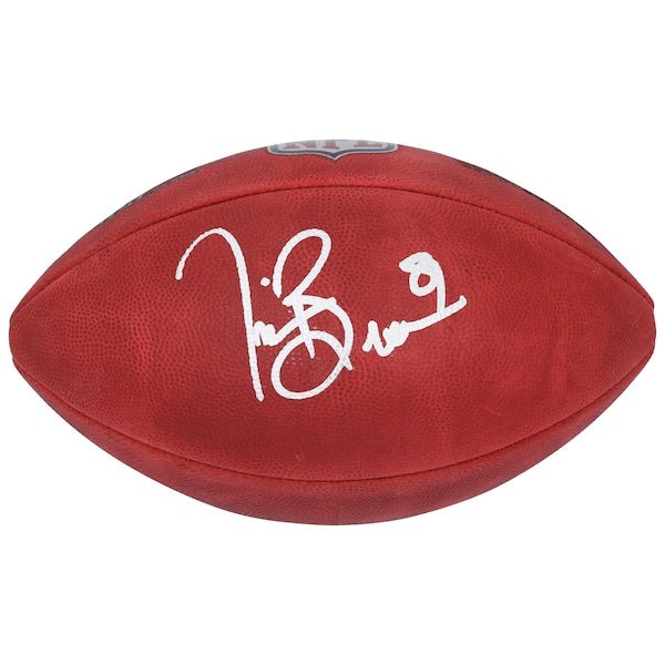 Tim Brown Oakland Raiders Autographed Fanatics Authentic Wilson Duke Full Color Football - The Ballers Bank