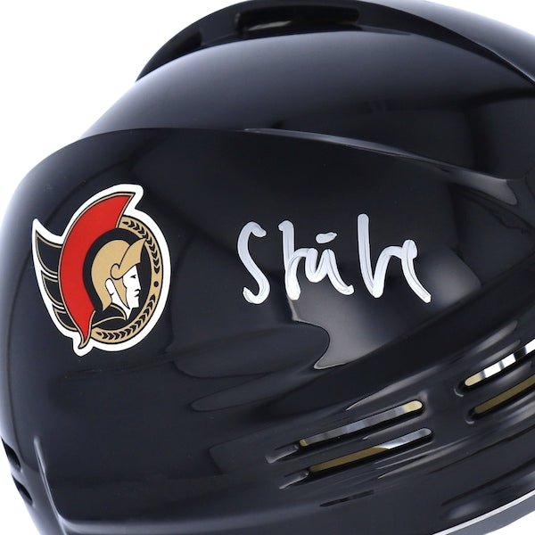 Tim Stutzle Ottawa Senators Fanatics Authentic Autographed Mini Helmet - The Ballers Bank