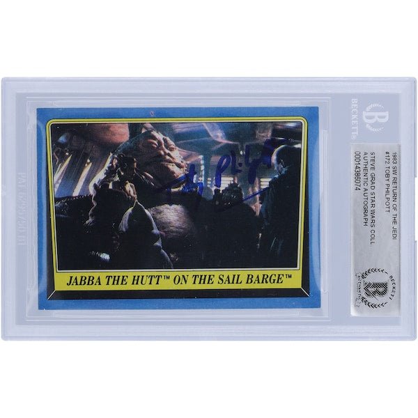 Toby Philpott Star Wars Autographed 1983 Topps Return of the Jedi 172 BGS Authenticated Card - The Ballers Bank