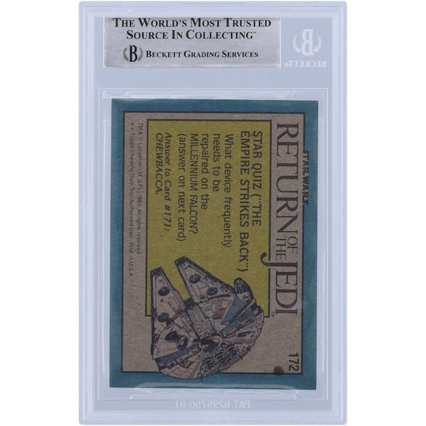 Toby Philpott Star Wars Autographed 1983 Topps Return of the Jedi 172 BGS Authenticated Card - The Ballers Bank