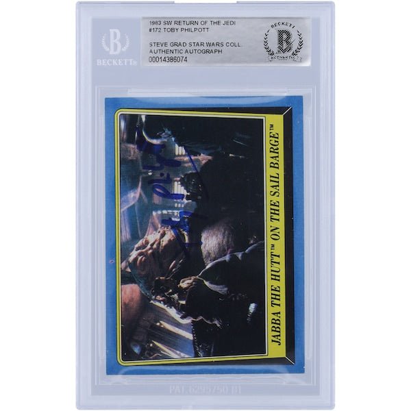 Toby Philpott Star Wars Autographed 1983 Topps Return of the Jedi 172 BGS Authenticated Card - The Ballers Bank