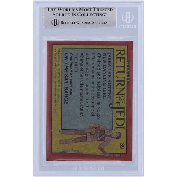 Toby Philpott Star Wars Autographed 1983 Topps Return of the Jedi 39 BGS Authenticated Card - The Ballers Bank