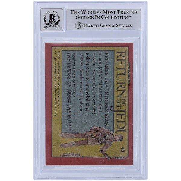 Toby Philpott Star Wars Autographed 1983 Topps Return of the Jedi 45 BGS Authenticated 10 Card - The Ballers Bank