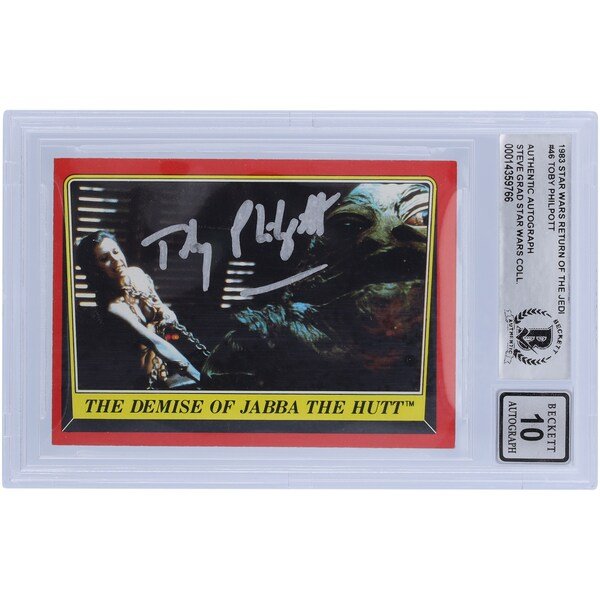 Toby Philpott Star Wars Autographed 1983 Topps Return of the Jedi 46 BGS Authenticated 10 Card - The Ballers Bank