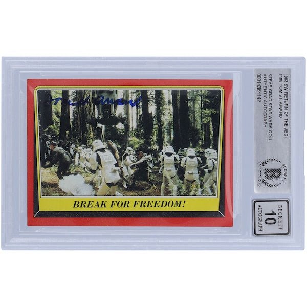 Tom St. Amand Star Wars Autographed 1983 Topps Return of the Jedi 108 BAS Authenticated 10 Card - The Ballers Bank