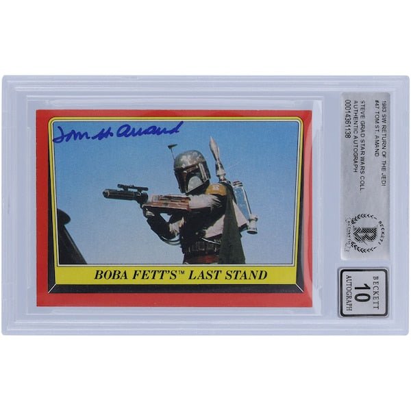 Tom St. Amand Star Wars Autographed 1983 Topps Return of the Jedi 47 BAS Authenticated 10 Card - The Ballers Bank